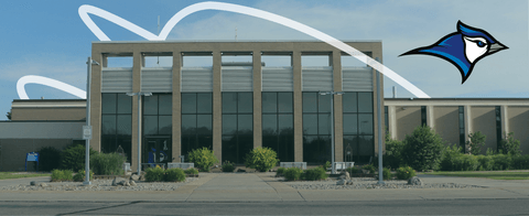 Stylized photo of Minnesota West with a Minnesota West logo.