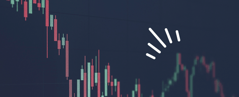 A stylized photo of an investment graph.