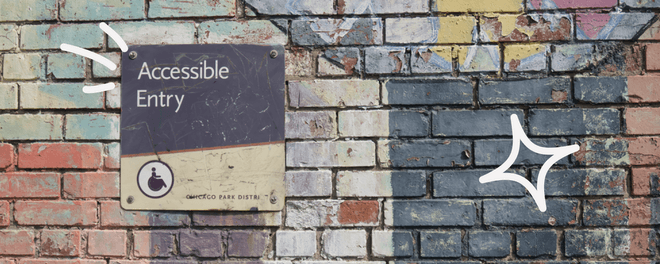 A sign that says Accessible Entry.