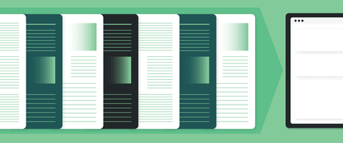 A stylized page repeated seven times.