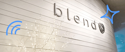 Blend's front wall, with the Blend logo.